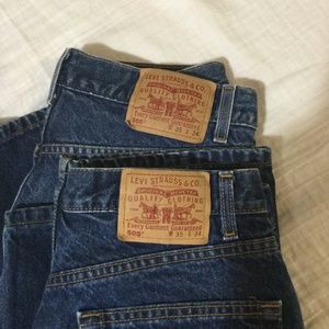 TWO pair 35x34 505 for one price..straight leg